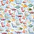 Tricoline Estampa Infantil Dinossauros 50cm X 1.50Largura - Imagem 1