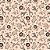 Tricoline Estampado Safari Fundo Rose 50cm X 1.50 Largura - Imagem 1