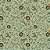 Tricoline Estampado Safari Fundo Verde 50cm X 1.50 Largura - Imagem 1