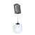 BOLA LUMINOSA DE LED RGB COM MOVIMENTO - Imagem 1