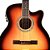 VIOLÃO LAND ELETRICO NYLON SUNBURST LW-N-40E SB - Imagem 6