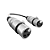 CABO DMX DE 20CM XLR FÊMEA DE 3 PINOS E XLR FÊMEA DE 5 PINOS - Imagem 1