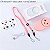 Mini Ventilador Portátil para Extensão de Cílios DIY Emoji Rosa - Imagem 2
