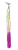 Pinça Para Extensão de Cilios Semicurva Rosa com Dourado  Belaluckstar - Imagem 1