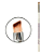 Pincel W104 profissional chanfrado para delinear Macrilan – Linha W - Imagem 1