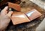 Carteira Bifold Plus Em Couro Caramelo - Imagem 3