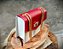 Bolsa July Em Couro Vermelha/Off White - Imagem 6