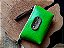 Nécessaire Pocket Em Couro Croco Verde - Imagem 1