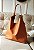 Bolsa Hobo Em Couro Camel - Imagem 4