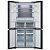 Refrigerador Midea French Door Inox Preto Inverte rQuattro 482L MD-RF556FGA - Imagem 3