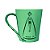 Caneca Nossa Senhora Aparecida Verde com Terço - Imagem 1