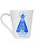 Caneca Nossa Senhora Aparecida Branca Estampa Azul - Imagem 1