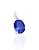Pingente Prata Oval Pedra Azul Claro - Imagem 1