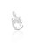 Pingente Prata Oval Pedra Cristal - Imagem 1