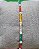 Pulseira Prata Nylon 18 Cm + 2 Cm Miçangas Cores Quentes E Pérolas - Imagem 6