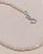 Pulseira Prata 18+2 Cm Nylon Com Pedra Vidro Bege - Imagem 1