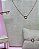 Conjunto Colar, Pulseira e Brinco Coração Vazado - 45cm - Imagem 5