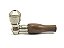 Pipe Cachimbo De Metal Com Bico De Madeira - Imagem 2