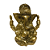 Estátua De Resina Ganesha Gold 10.5cm - Imagem 1