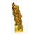 Estátua De Resina Ganesha Dourado 9cm - Imagem 2