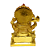 Estátua De Resina Ganesha Dourado 9cm - Imagem 3