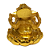 Estátua De Resina Ganesha Na Flor De Lotus Dourado 5.5cm - Imagem 3