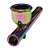 Pipe De Vidro D&k Rainbow Com Bowl 12mm New Glass Pipe - Imagem 3
