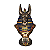 Busto Deus Egipcio Anubis - Peça Decorativa - Imagem 1