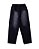 Calça Cargo jeans preta com lavagem - Imagem 1