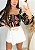 Short Saia Feminino com Cinto Branco - Imagem 1