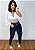 Calça Modeladora Push Up  Jeans Escuro - Imagem 7