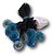 Colar Flor Margarida Girassol Azul com Branco - Pacote de 12 Unidades em Fio Rabo de Rato Ajustável - Atacado para Revenda - Imagem 5