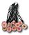 Colar Flor Margarida/Girassol Rosa: Pacote de 12 Unidades em Fio Rabo de Rato - Atacado para Revenda - Imagem 1