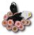 Colar Flor Margarida/Girassol Rosa: Pacote de 12 Unidades em Fio Rabo de Rato - Atacado para Revenda - Imagem 2