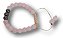 Pulseira Artesanal Ajustável: Elegância em Quartzo Rosa com Hematita 8mm - Imagem 1