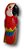 Ararinha Vermelha Pássaro De Madeira Enfeite Mesa Ref.0348 - Imagem 2