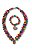 Conjunto Colar Pulseira Contas de Madeira Colorido Ref.2195 - Imagem 8