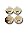 4 Pingente Medalha Hooponopono Dourada Masculino Ref.2295 - Imagem 1