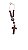 Terço de Madeira Marrom com Imagem de Nossa Senhora Aparecida e São Cristóvão - Crucifixo em Madeira e Metal Ouro Velho para Retrovisor de Carro - Imagem 4