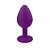 PLUG ANAL AVELUDADO COM PEDRA- TAMANHO M - Imagem 1