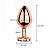 Plug Anal de Aço Rosé Coração Tamanho M - Imagem 3