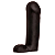 Protese Maciça  Realistic Skin com Escroto e Ventosa Bruce 25 x 7,5 Cm - Imagem 6