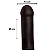 Protese Maciça  Realistic Skin com Escroto e Ventosa Bruce 25 x 7,5 Cm - Imagem 5