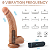 Prótese Realística Vibratoria Recarregável - 20,0 X 3,5 Cm - Imagem 3