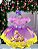 Vestido Infantil Temático Luxo Rapunzel - Imagem 1