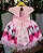 Vestido Infantil Temático Luxo Minnie/Minie Rosa - Imagem 4
