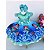 Vestido Infantil Princesa Temático Ariel Sereia Azul - Imagem 1