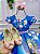 Vestido Infantil Temáticos da Gigi Frozen Florido - Imagem 2