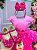 Vestido Infantil Temáticos da Gigi Masha e o Urso Pink - Imagem 2