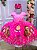 Vestido Infantil Temáticos da Gigi Masha e o Urso Pink - Imagem 1